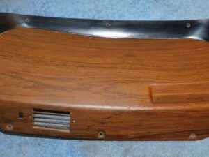 1969 1970 Mustang Mach 1 Boss Grande ORIG WOOD GRAIN DASH PANEL BEZELS w/o Clock