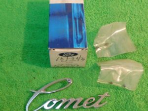 1971 1972 Mercury Comet NOS FRONT FENDER 'COMET' EMBLEM NAME PLATE