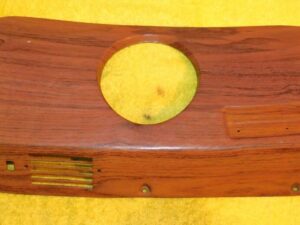 1969 Mustang Mach 1 Boss Grande ORIG TEAK WOOD GRAIN DASH RH CLOCK PANEL BEZEL