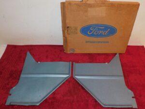 1966-1968 Mustang Fastback Coupe GT Shelby Cougar NOS BLUE COWL TRIM KICK PANELS
