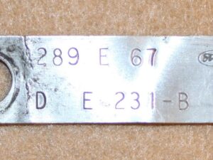 1967 Ford Mustang Fastback Cpe Convertible Cougar ORIG 289 2V M/T T/E ENGINE TAG