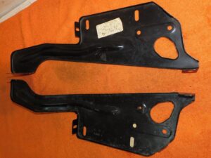 1973 Mercury Cougar Hardtop Convertible Xr7 NOS HOOD LATCH SUPPORT BRACES LH+RH
