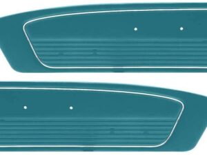 Mustang Fastback Coupe Convertible GT Door Panels Standard Vinyl 1966 Aqua TMI