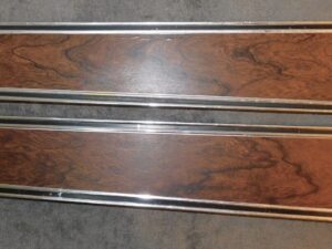 1971 1972 1973 Mustang Mach 1 Grande ORIG DELUXE WOODGRAIN DOOR PANEL INSERTS