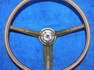 1970-1973 Mustang Torino LTD Cougar Cyclone ORIG GREEN RIM BLOW STEERING WHEEL