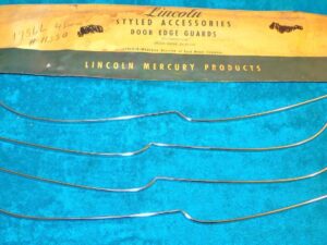 1956 Lincoln Capri Premiere 4-Door Sedan NOS DOOR EDGE GUARD TRIM MOULDINGS KIT