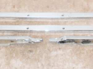 Early 1965 Mustang Gt ORIG FASTBACK FOLD DOWN SEAT FRONT PANEL TRIM MOLDING SET