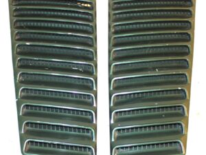 1967 1968 Mustang GT GTA Fastback LH+RH ROOF AIR EXTRACTOR LOUVERS VENTS GRILLES