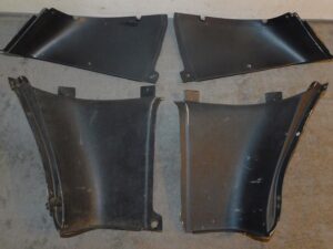 1967 1968 Mustang GT Shelby ORIG FASTBACK REAR UPPER QUARTER CORNER TRIM PANELS