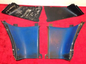 1967 1968 Mustang GT Shelby ORIG FASTBACK REAR UPPER QUARTER CORNER TRIM PANELS