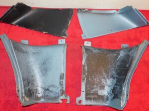 1967 1968 Mustang GT Shelby ORIG FASTBACK REAR UPPER QUARTER CORNER TRIM PANELS