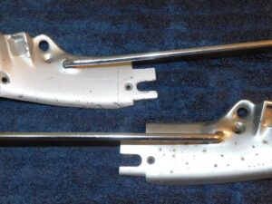 1968 Mustang GT Shelby GT350 GT500 ORIG L+R CONVERTIBLE TOP LATCH VISOR BRACKETS