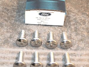 1949-1972 Ford Fairlane Galaxie F100 Thunderbird Falcon NOS CHROME BUMPER BOLTS