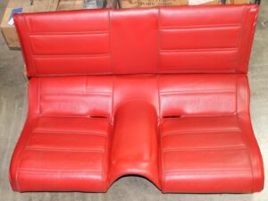 1965-1973 Mustang GT Mach 1 Boss Shelby ORIG FASTBACK REAR SEAT 71-73 Vermillion