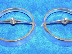 1965-1968 Mustang GT Coupe Fastback Convertible ORIG GT GRILLE FOG LIGHT BEZELS