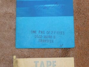 1975 1976 Ford Mustang II Coupe Ghia Fastback NOS 'MPG' FENDER TRANSFER DECALS