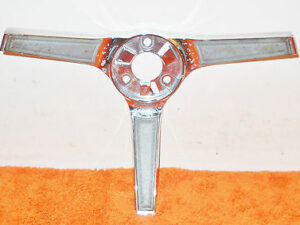 1967 Mercury Cougar XR7 GT 6.5L ORIG BLUE STEERING WHEEL CENTER HORN RING BEZEL