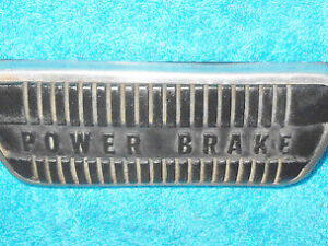 1965 1966 1967 Mustang Fastback Cp Conv Cougar A/T POWER BRAKE PEDAL PAD w TRIM