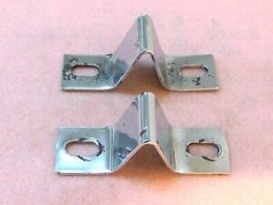 Early 1965 Mustang Gt ORIG FASTBACK FOLD DOWN SEAT REAR SUPPORT PLATES BRACKETS