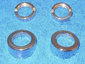 1964 1965 Mustang Fastback Convertible GT Shelby ORIG WIPER ARM COWL TRIM BEZELS