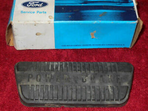1965 1966 1967 Mustang Fastback Coupe Conv Cougar NOS A/T POWER BRAKE PEDAL PAD