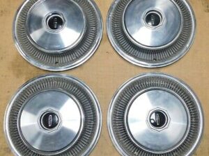 1970 1971 Lincoln Continental MARK III Coupe ORIG 15" HUB CAP WHEEL COVERS SET