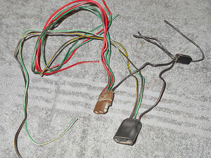 1969 Mustang Mach 1 Boss GT Grande UNDERHOOD LH HEAD LIGHT + SIGNAL WIRING PLUGS