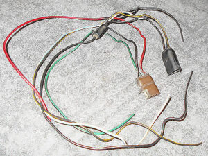 1969 Mustang Mach 1 Boss GT Grande UNDERHOOD RH HEAD LIGHT + SIGNAL WIRING PLUGS