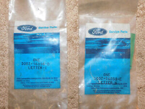 1970 Ford Torino Gt NOS REAR QUARTER PANEL 'N' & 'I' EMBLEM NAME PLATES LETTERS