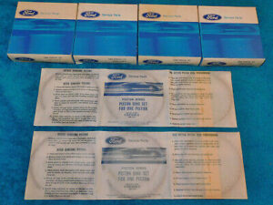 1963-68 Ford Mustang Shelby Fairlane Cougar NOS 289 & HIPO .020 PISTON RINGS SET