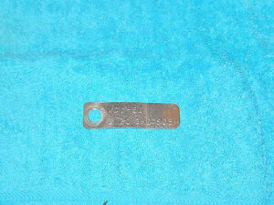 1964 Ford Falcon Ranchero Mercury Comet ORIG 3.20 6 CYLINDER 7 1/4" REAR END TAG
