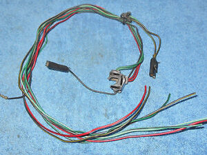 1965 1966 Mustang Convrt GT Shelby UNDERHOOD LH HEAD LIGHT + SIGNAL WIRING PLUGS