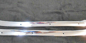 1964.5 1965 1966 Mustang ORIG CONVERTIBLE TOP WELL BOOT L+R CHROME TRIM MOLDINGS