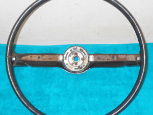 1968 1969 Ford Mustang Boss Grande Torino Cougar Xr7 ORIG BLACK STEERING WHEEL