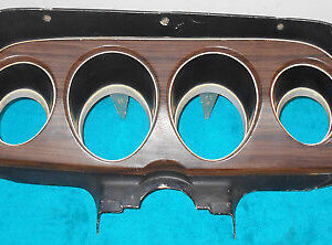 1970 Mustang Mach 1 Boss Grande ORIG DECOR WOOD GRAIN GAUGE CLUSTER TRIM BEZELS