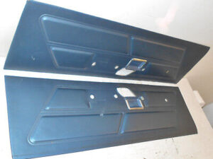 1970 Mustang Fastback Coupe Convertible Boss ORIG L+R BLUE INTERIOR DOOR PANELS