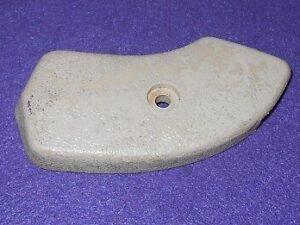 1965 1966 1967 Mustang GT A Shelby Cougar Xr7 ORIG RH PARCHMENT SEAT HINGE COVER