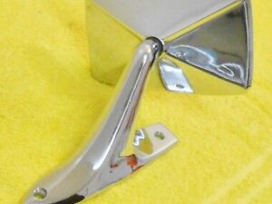 1971 Ford Pinto Sedan Runabout Maverick Grabber ORIG CHROME LH DOOR MIRROR