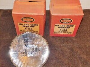 49-56 Ford Customline Crestline Fairlane 1955 Thunderbird NOS 6V HEAD LAMP BULBS