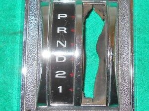 1967 1968 Mustang Fastback Coupe Convertible Shelby ORIG AUTO SHIFTER TRIM BEZEL