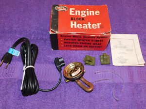1966-1969 Mustang Fairlane Galaxie Cougar Comet Monterey NOS ENGINE BLOCK HEATER