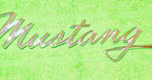 1968 MUSTANG Fastback Coupe Convertible Sprint ORIG FENDER SIDE SCRIPT EMBLEM