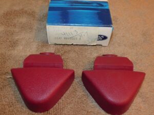 1975 1976 Ford Mercury Lincoln NOS RED SHOULDER SEAT BELT BOOTS