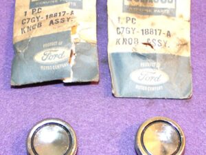 1967 Mustang Fastback Cnv GT Shelby Cougar Comet Cyclone NOS RADIO CONTROL KNOBS