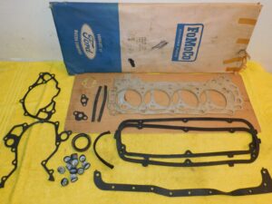 1968-1973 Ford Mustang Shelby Fairlane NOS 289 302 ENGINE OVERHAUL GASKET KIT