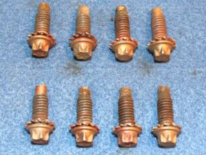 1969 1970 Mustang Mach 1 Boss Shelby Cougar Eliminator ORIG SEAT TRACK MNT BOLTS