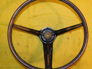 1970-1973 Mustang Torino LTD Cougar Cyclone ORIG BLACK RIM BLOW STEERING WHEEL