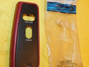 1988 1989 1990 Ford Tempo Mercury Topaz NOS RED POWER WINDOW LOCK SWITCH HOUSING