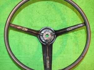 1970-1973 Mustang Torino LTD Cougar Cyclone ORIG BLACK RIM BLOW STEERING WHEEL