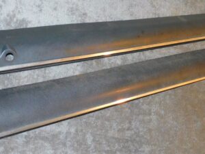 1969 1970 Ford Mustang ORIG LH & RH STANDARD DOOR PANEL TOP TRIM MOLDINGS